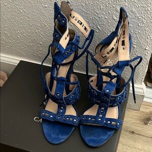 Blue Strappy Women's Sandals
